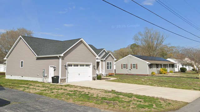 Residential neighborhood in Delmar, Maryland