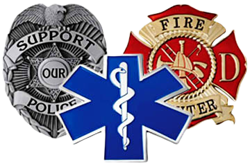 emergency personnel and law enforcement image