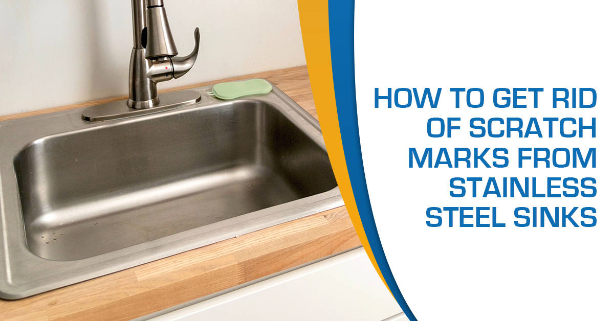 Remove Stainless Steel Sink Scratches DIY - The Carpenter's Daughter